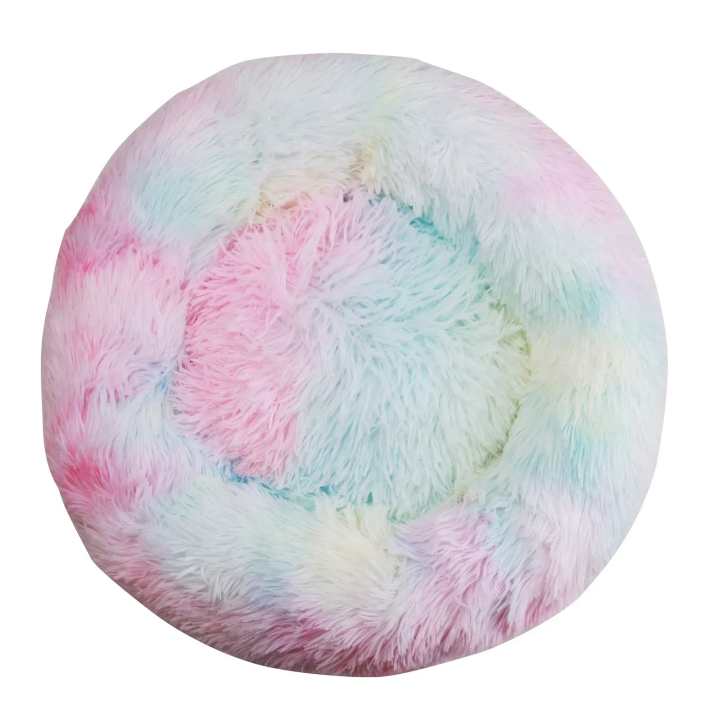 50cm Round Pet Bed for Large Dog Bed Super Soft Cat Bed Long Plush Dog House for Medium Dog House Winter Warm Sleeping Mats