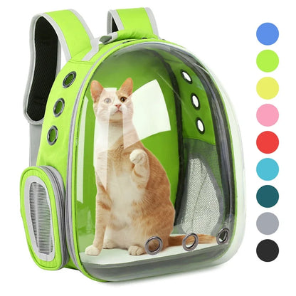 Cat Carrying Bag Space Pet Backpack Breathable Portable Transparent Backpack Puppy Dog Transport Carrier Space Capsule Bag Pets